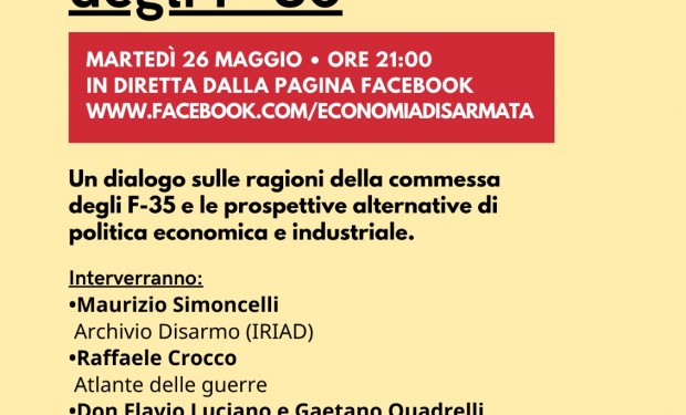 L’Italia e il mistero degli F35. Dibattito promosso da Pax Christi, Focolari e vescovi del Piemonte